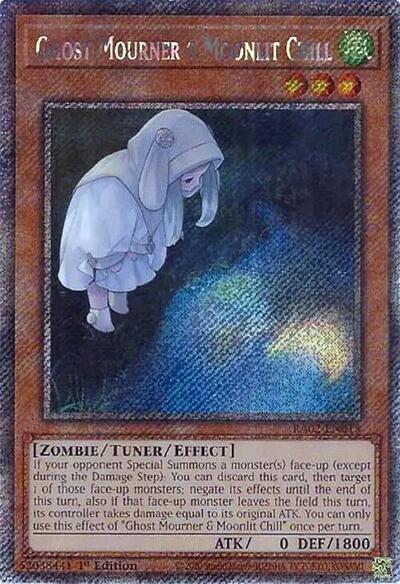 Ghost Mourner & Moonlit Chill (Platinum Secret Rare) (Alternate Art) [RA02-EN015-PlSR]