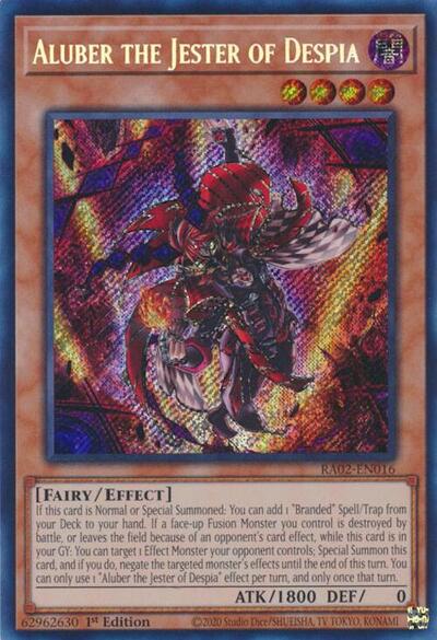 Aluber the Jester of Despia (Secret Rare) [RA02-EN016-SeR]