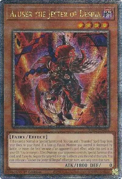 Aluber the Jester of Despia (Quarter Century Secret Rare) [RA02-EN016-QCSR]