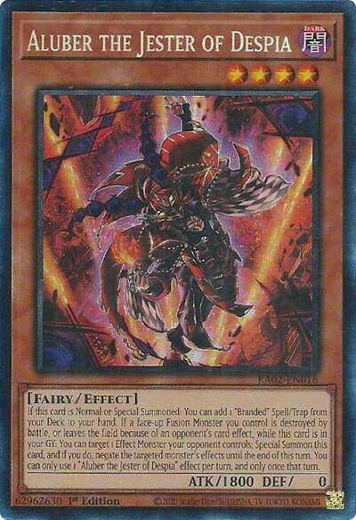 Aluber the Jester of Despia (Prismatic Collector's Rare) [RA02-EN016-PCR]