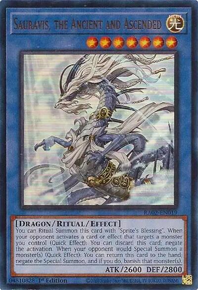 Sauravis, the Ancient and Ascended (Ultra Rare) [RA02-EN019-UR]