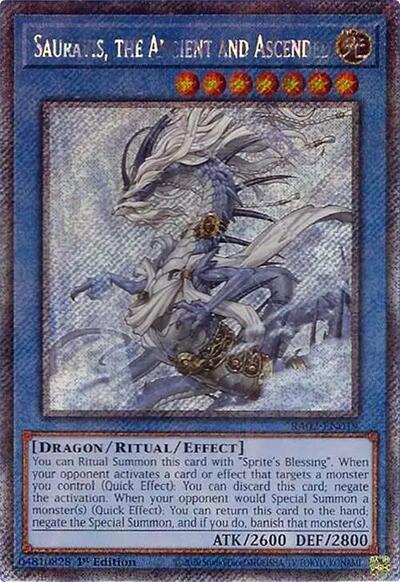 Sauravis, the Ancient and Ascended (Platinum Secret Rare) [RA02-EN019-PlSR]