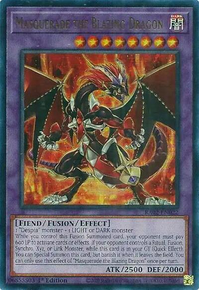 Masquerade the Blazing Dragon (Ultra Rare) [RA02-EN022-UR]