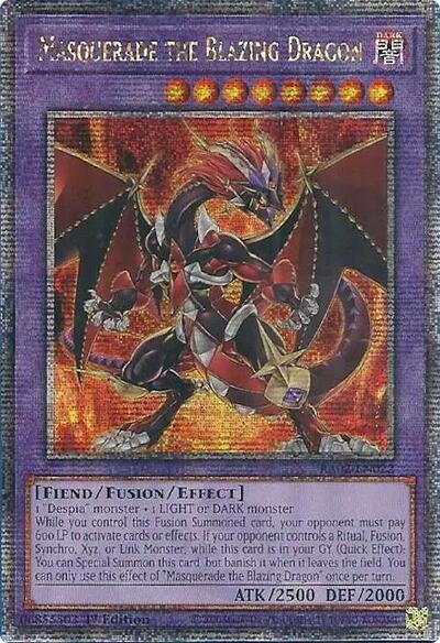 Masquerade the Blazing Dragon (Quarter Century Secret Rare) [RA02-EN022-QCSR]