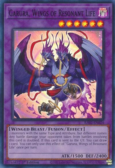 Garura, Wings of Resonant Life (Super Rare) [RA02-EN024-SuR]
