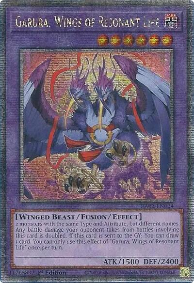 Garura, Wings of Resonant Life (Quarter Century Secret Rare) [RA02-EN024-QCSR]