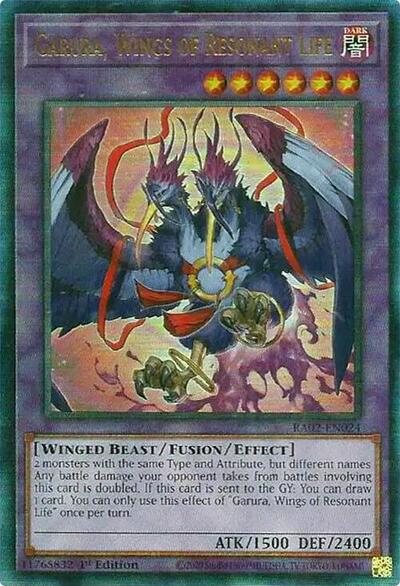 Garura, Wings of Resonant Life (Prismatic Ultimate Rare) [RA02-EN024-PUR]