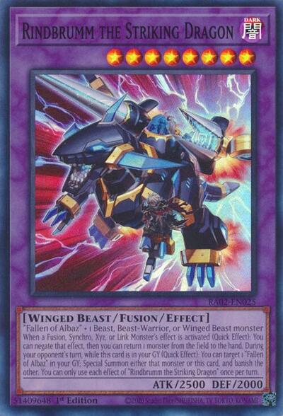Rindbrumm the Striking Dragon (Super Rare) [RA02-EN025-SuR]