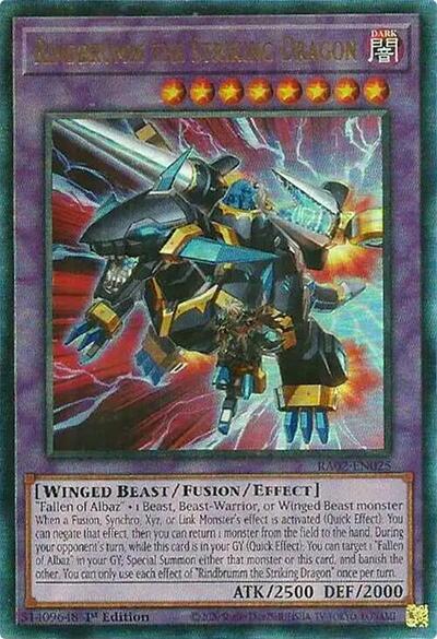 Rindbrumm the Striking Dragon (Prismatic Ultimate Rare) [RA02-EN025-PUR]