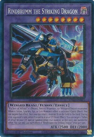 Rindbrumm the Striking Dragon (Prismatic Collector's Rare) [RA02-EN025-PCR]