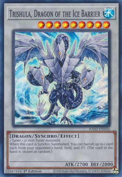 Trishula, Dragon of the Ice Barrier (Super Rare) [RA02-EN026-SuR]