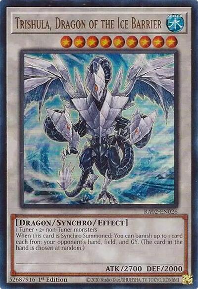 Trishula, Dragon of the Ice Barrier (Ultra Rare) [RA02-EN026-UR]