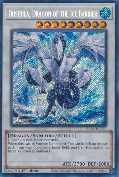 Trishula, Dragon of the Ice Barrier (Secret Rare) [RA02-EN026-SeR]