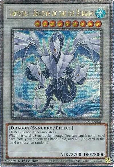 Trishula, Dragon of the Ice Barrier (Quarter Century Secret Rare) [RA02-EN026-QCSR]