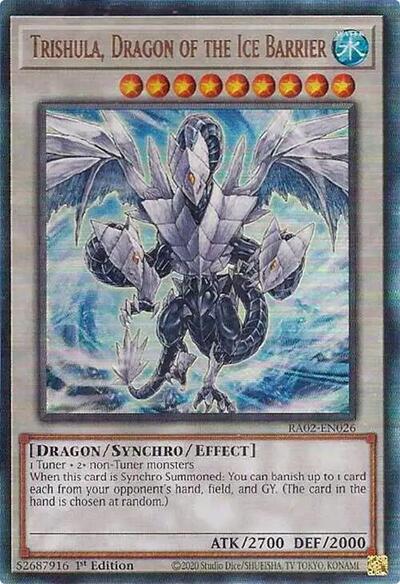 Trishula, Dragon of the Ice Barrier (Prismatic Ultimate Rare) [RA02-EN026-PUR]