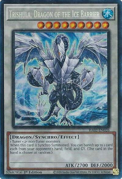 Trishula, Dragon of the Ice Barrier (Prismatic Collector's Rare) [RA02-EN026-PCR]