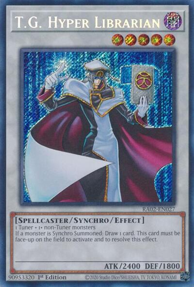 T.G. Hyper Librarian (Secret Rare) [RA02-EN027-SeR]