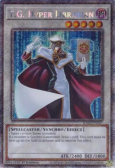 T.G. Hyper Librarian (Platinum Secret Rare) [RA02-EN027-PlSR]