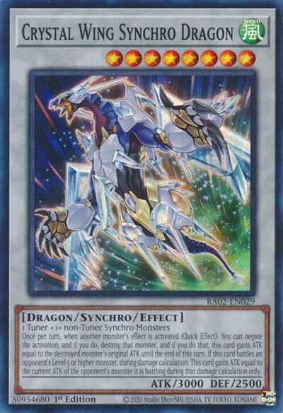 Crystal Wing Synchro Dragon (Super Rare) [RA02-EN029-SuR]