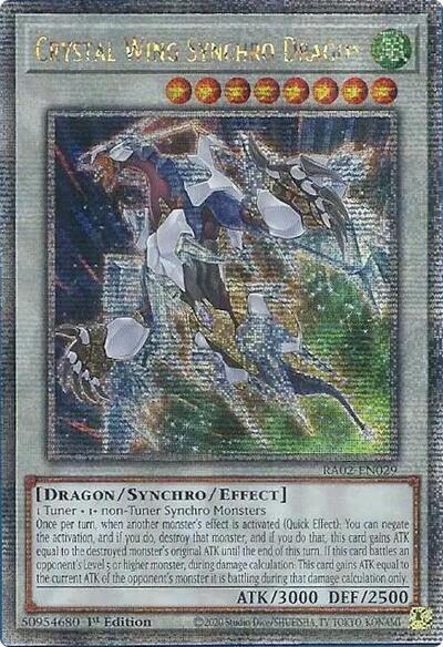 Crystal Wing Synchro Dragon (Quarter Century Secret Rare) [RA02-EN029-QCSR]