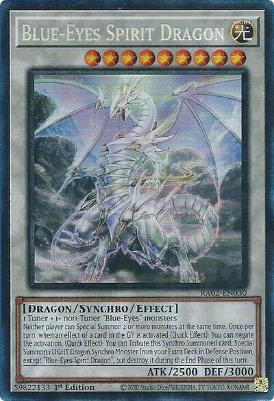 Blue-Eyes Spirit Dragon (Prismatic Collector's Rare) [RA02-EN030-PCR]