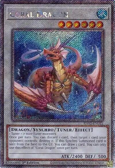 Coral Dragon (Platinum Secret Rare) [RA02-EN031-PlSR]