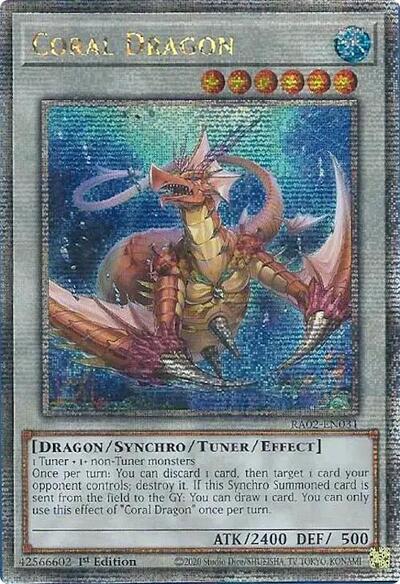 Coral Dragon (Quarter Century Secret Rare) [RA02-EN031-QCSR]