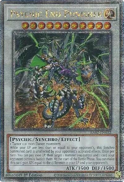 Psychic End Punisher (Quarter Century Secret Rare) [RA02-EN032-QCSR]