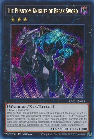 The Phantom Knights of Break Sword (Secret Rare) [RA02-EN035-SeR]
