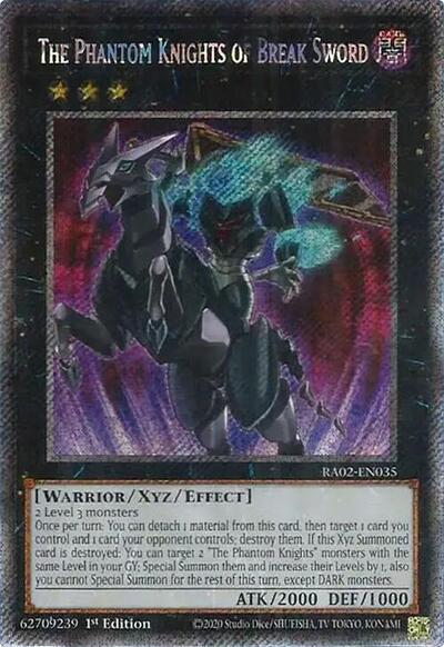 The Phantom Knights of Break Sword (Platinum Secret Rare) [RA02-EN035-PlSR]
