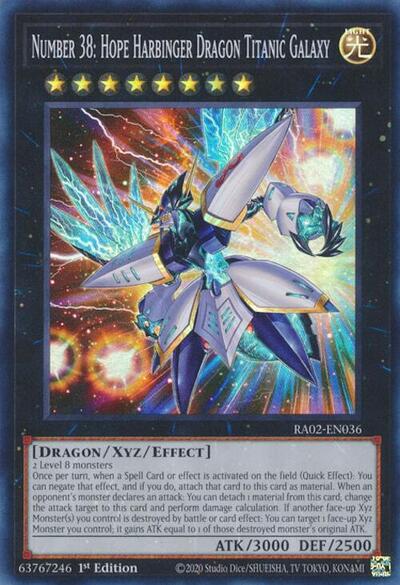 Number 38: Hope Harbinger Dragon Titanic Galaxy (Super Rare) [RA02-EN036-SuR]