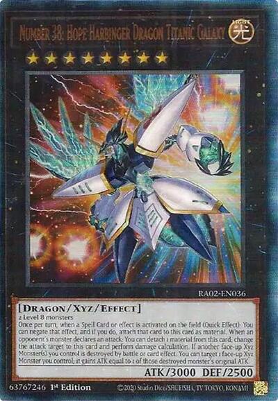 Number 38: Hope Harbinger Dragon Titanic Galaxy (Prismatic Ultimate Rare) [RA02-EN036-PUR]