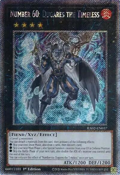 Number 60: Dugares the Timeless (Platinum Secret Rare) [RA02-EN037-PlSR]