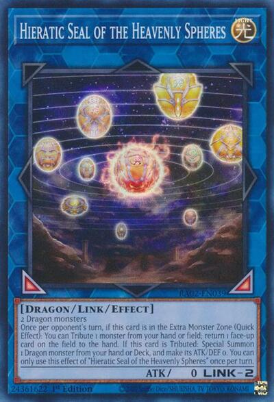 Hieratic Seal of the Heavenly Spheres (Super Rare) [RA02-EN039-SuR]