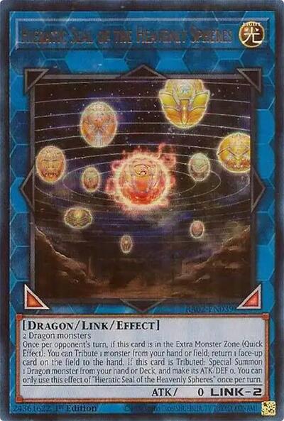 Hieratic Seal of the Heavenly Spheres (Ultra Rare) [RA02-EN039-UR]