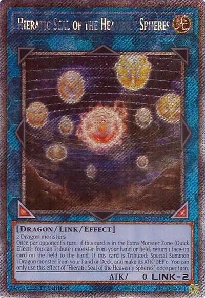 Hieratic Seal of the Heavenly Spheres (Platinum Secret Rare) [RA02-EN039-PlSR]