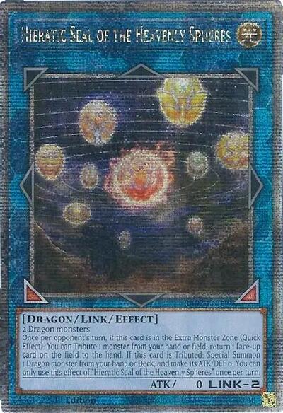 Hieratic Seal of the Heavenly Spheres (Quarter Century Secret Rare) [RA02-EN039-QCSR]
