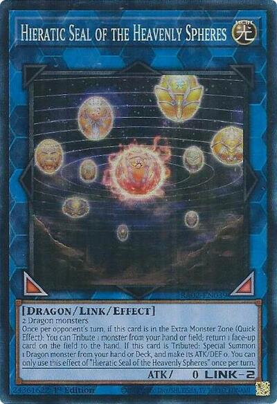 Hieratic Seal of the Heavenly Spheres (Prismatic Collector's Rare) [RA02-EN039-PCR]