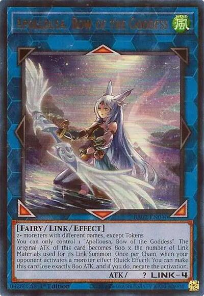 Apollousa, Bow of the Goddess (Ultra Rare) (Alternate Art) [RA02-EN040-UR]