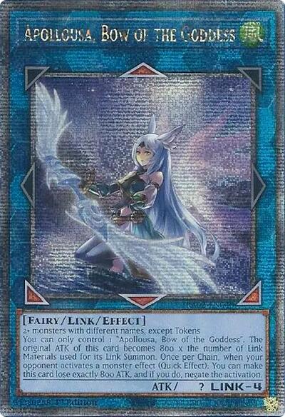 Apollousa, Bow of the Goddess (Quarter Century Secret Rare) (Alternate Art) [RA02-EN040-QCSR]