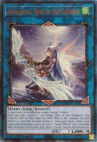 Apollousa, Bow of the Goddess (Prismatic Ultimate Rare) (Alternate Art) [RA02-EN040-PUR]