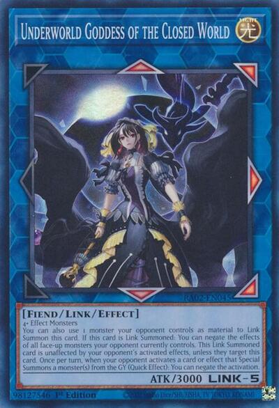 Underworld Goddess of the Closed World (Super Rare) [RA02-EN045-SuR]
