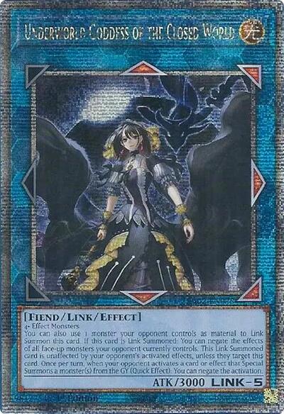 Underworld Goddess of the Closed World (Quarter Century Secret Rare) [RA02-EN045-QCSR]