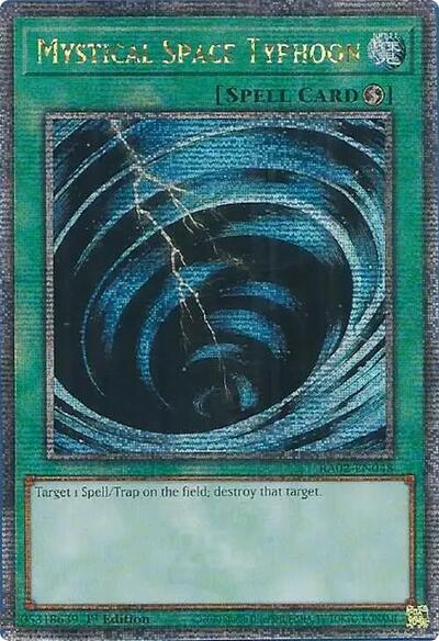 Mystical Space Typhoon (Quarter Century Secret Rare) [RA02-EN048-QCSR]