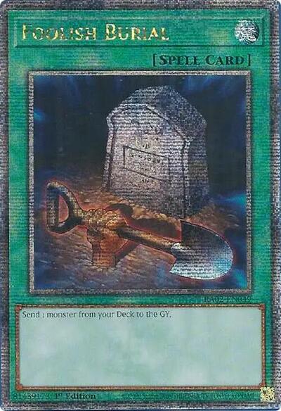 Foolish Burial (Quarter Century Secret Rare) [RA02-EN049-QCSR]