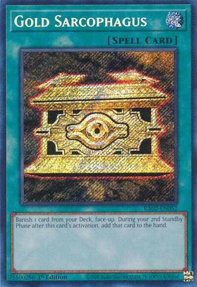 Gold Sarcophagus (Secret Rare) [RA02-EN052-SeR]