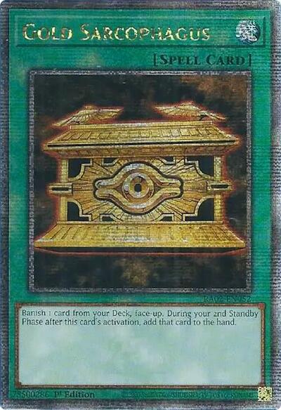 Gold Sarcophagus (Quarter Century Secret Rare) [RA02-EN052-QCSR]