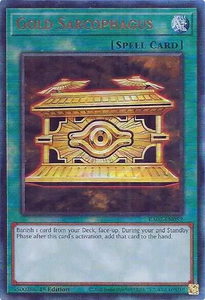 Gold Sarcophagus (Prismatic Ultimate Rare) [RA02-EN052-PUR]