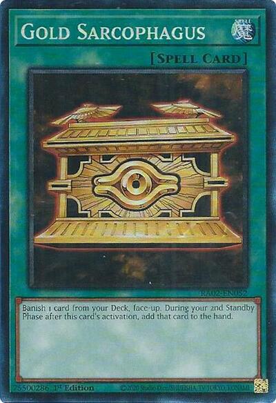 Gold Sarcophagus (Prismatic Collector's Rare) [RA02-EN052-PCR]