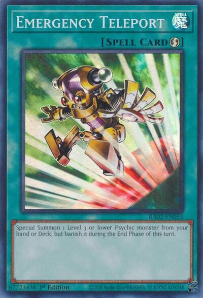 Emergency Teleport (Super Rare) [RA02-EN053-SuR]